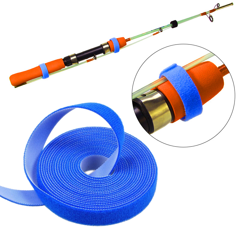 Fishing Belt - 1 メートル 5 メートル釣竿ネクタイホルダーストラップベルトサスペンダーファスナーフックループケーブルコードネクタイベルト釣りツールアクセサリーガジェット