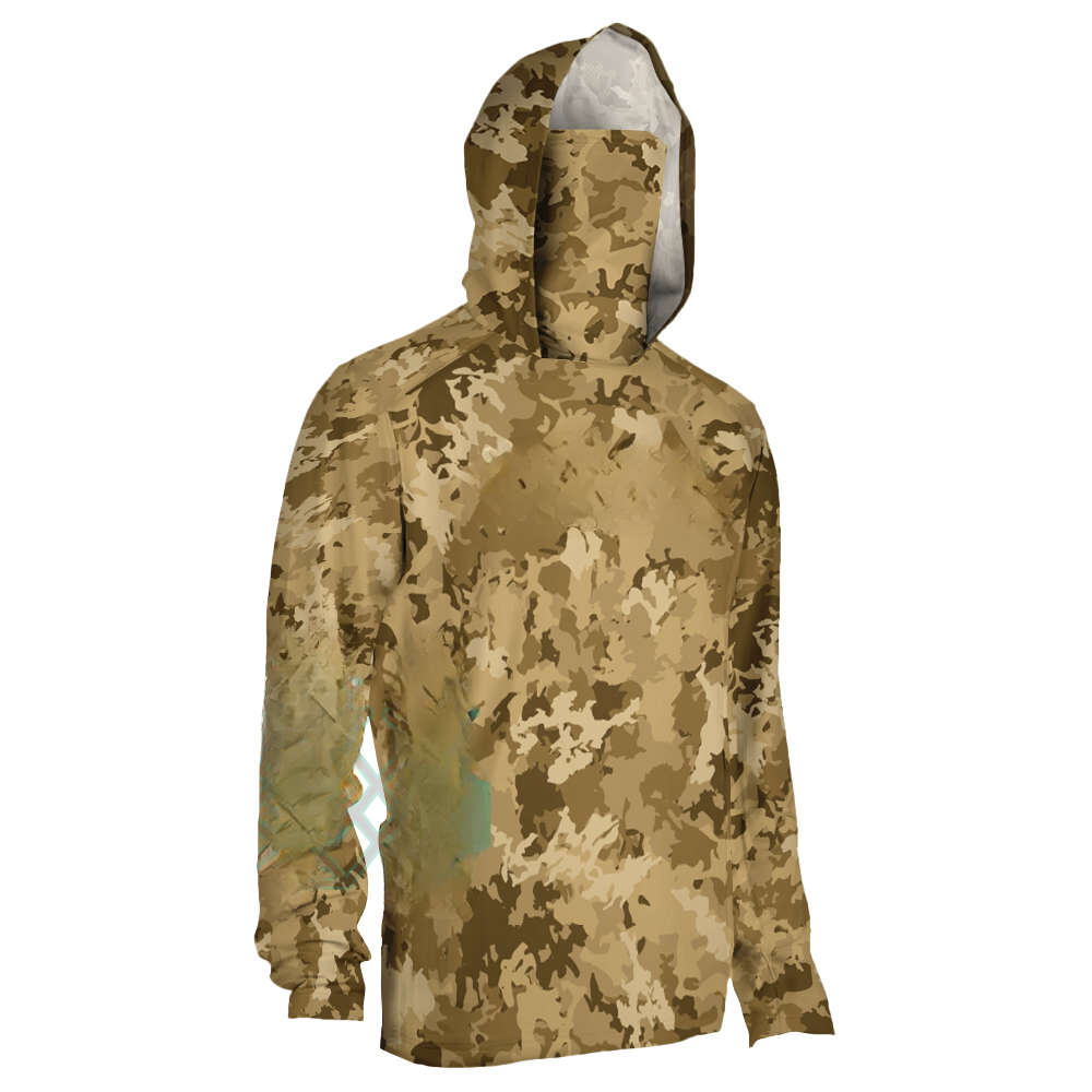 Fishing Hoodie - フィッシングシャツ 夏用 パフォーマンスフィッシングウェア メンズ 長袖 UVカット