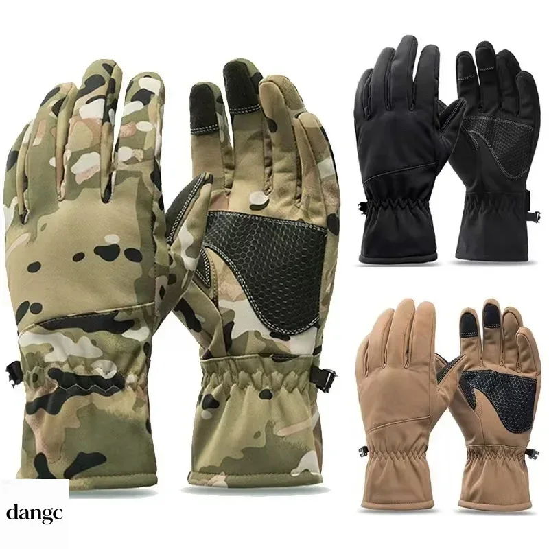 Fishing Gloves - 冬用防水迷彩ハンティンググローブ滑り止めタッチスクリーン対応保温スキー、キャンプ、サイクリング、アウトドア、釣り、スポーツセット