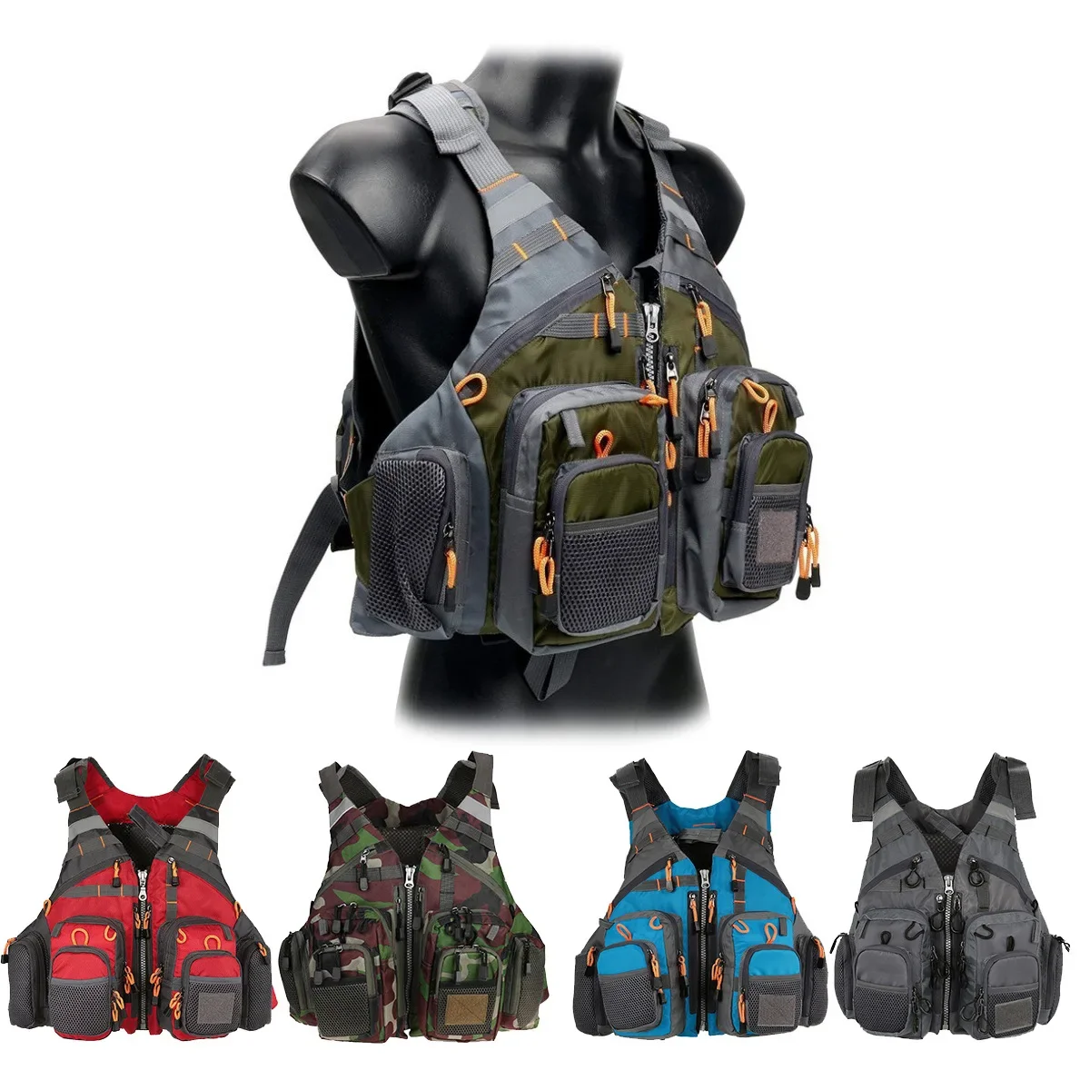 調節可能なフィッシングベスト,通気性,複数のポケット,ライフ - Fishing Jacket Waterproof のレビューと価格