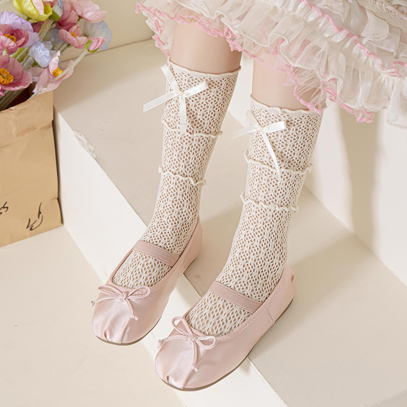 ロリータ風プリンセスガールズソックス 夏 キッズ フィッシン - Fishing Socks のレビューと価格