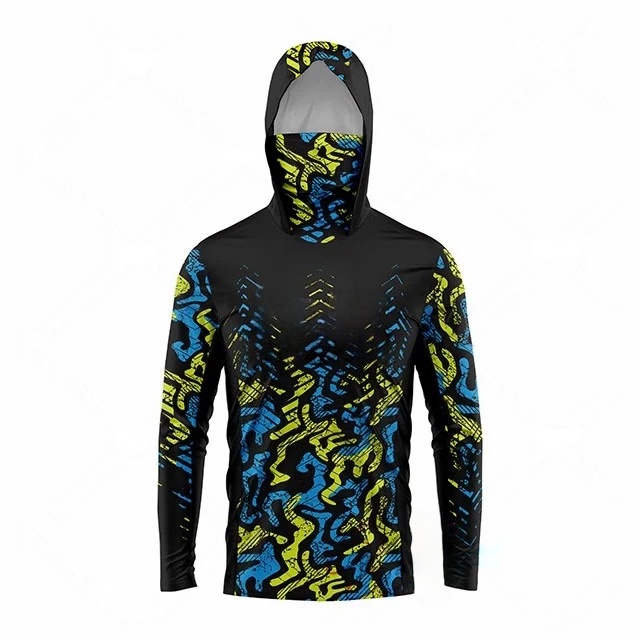 MALFC フィッシングアパレル メンズ フード付きフィッシ - Fishing Shirt Uv Protection のレビューと価格